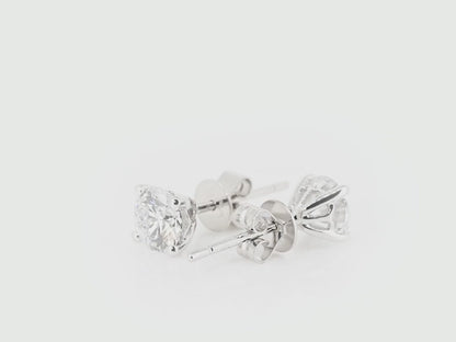 The Evii - 14K Gold Diamond Earrings