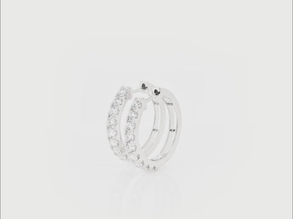 The Laneii - 14K Gold Diamond Earrings